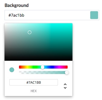 "BowTie form editor - colorpicker"