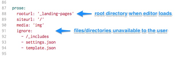 "BowTie Prose editor configuration"