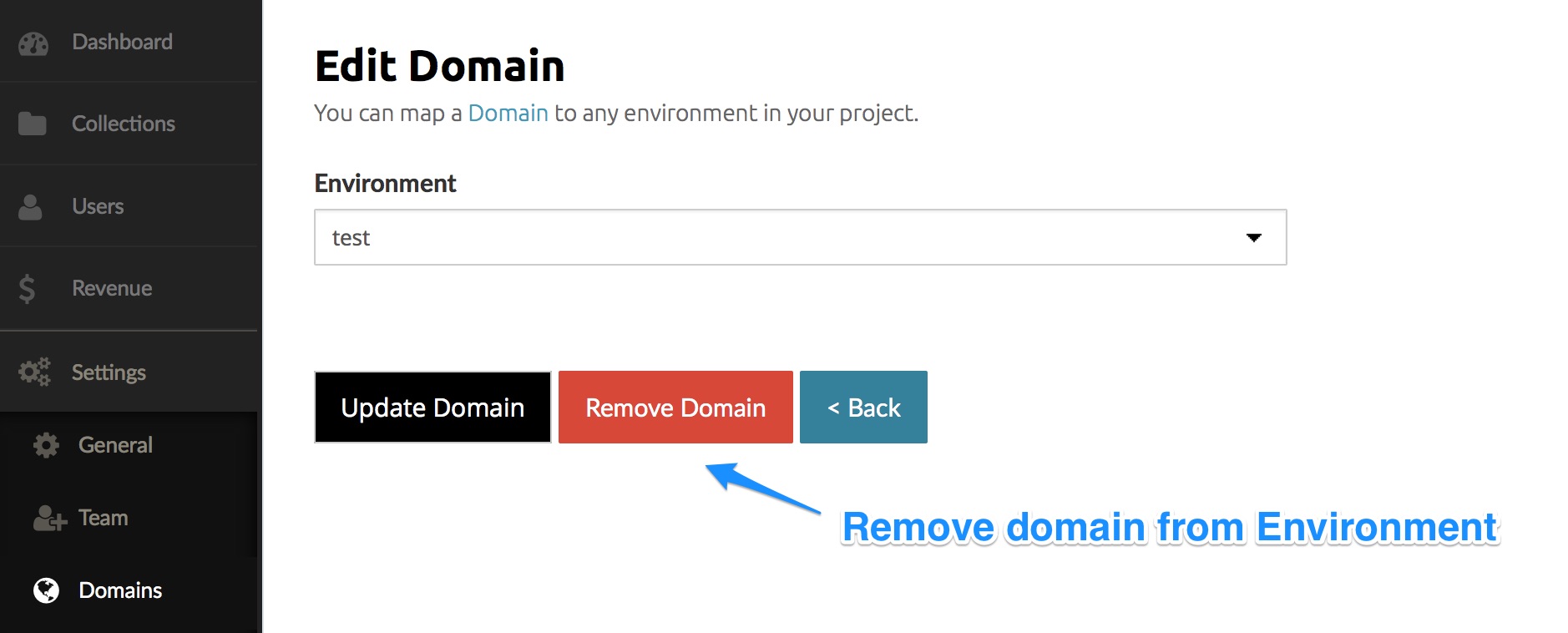 Remove Domain