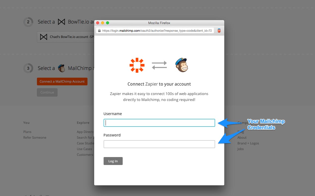 MailChimp oauth