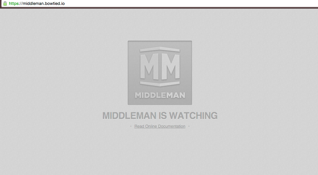 middleman static site